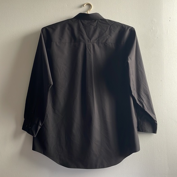 Black Dress Shirt 18.5 (37) Tall Leo Chevalier - Picture 4 of 7